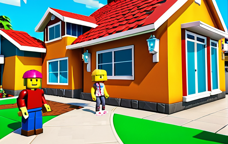 **Prompt:** A vibrant, imaginative Roblox-style scene depicting an avatar meticulously building a detailed dream house in a welcoming, colorful neighborhood. Show elements of construction, interior design, and a sense of creative freedom, with other avatars nearby engaging in daily life activities. The scene should emphasize the joy of creation and personal expression within a virtual world.
* **Keywords:** Roblox-style, virtual dream home, avatar building, detailed construction, creative freedom, colorful neighborhood, simulation game, digital architecture.